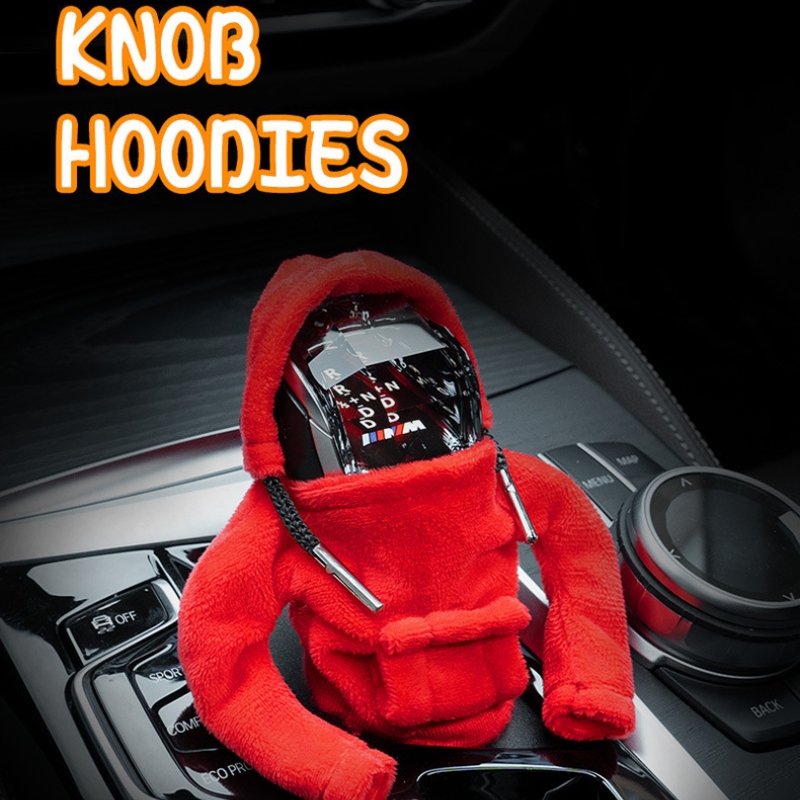 Modischer Mini-Kapuzenpullover mit Kapuze für Auto-Schalthebel, Polyester-Pullover-Kopfbedeckung, passende Innendekoration