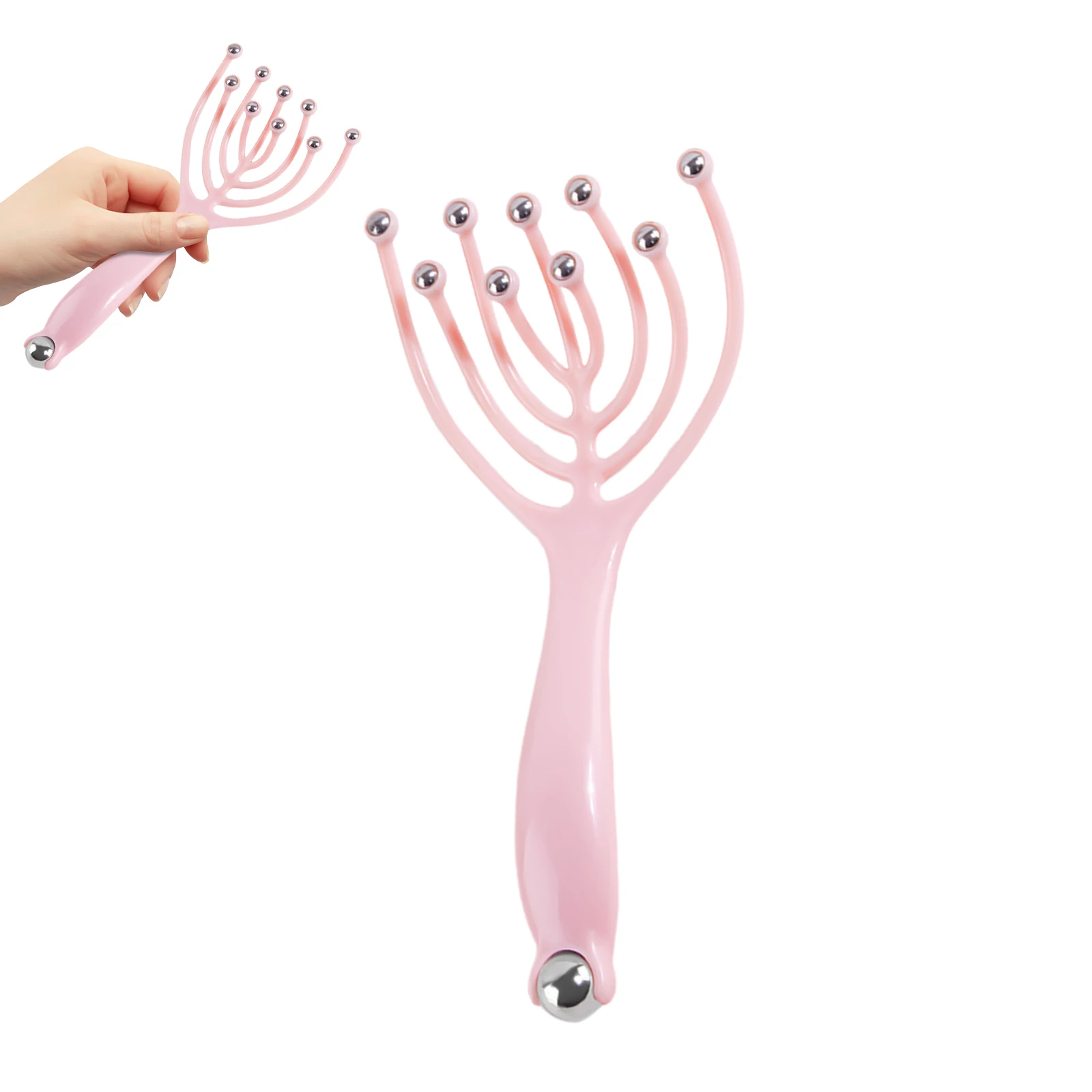 9 garras agarrando massagem artefato de descompressão portátil cabeça massagem scratcher para massagem cabelo cuidados com a cabeça