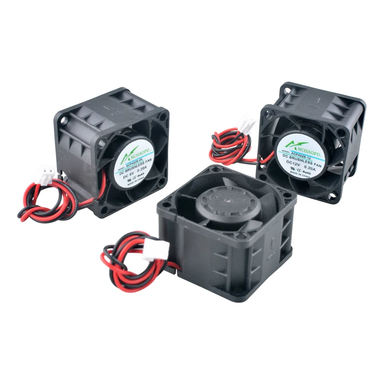 ACP4028 4 cm 40 mm Lüfter 40 x 40 x 28 mm DC5 V/12 V/24 V 2-poliger Axialventilator-Lüfter für 1U 2U-Leistungsserver