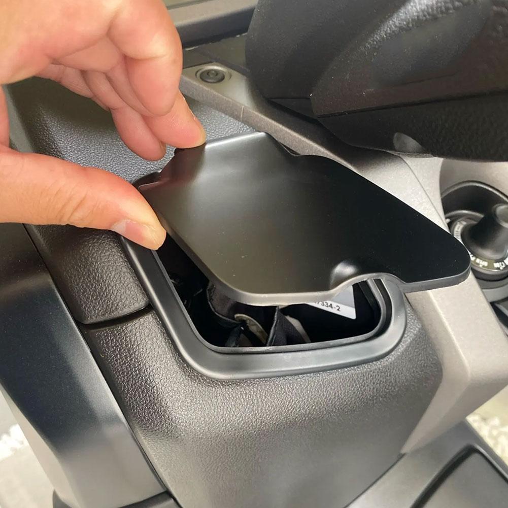 Motorrad Seite Lagerung Tasche Abdeckung Kappe ABS Carbon Faser Muster Universal Moto Abdeckung für NMAX 125 NMAX 155 NMAX V1 V2 2020-2024