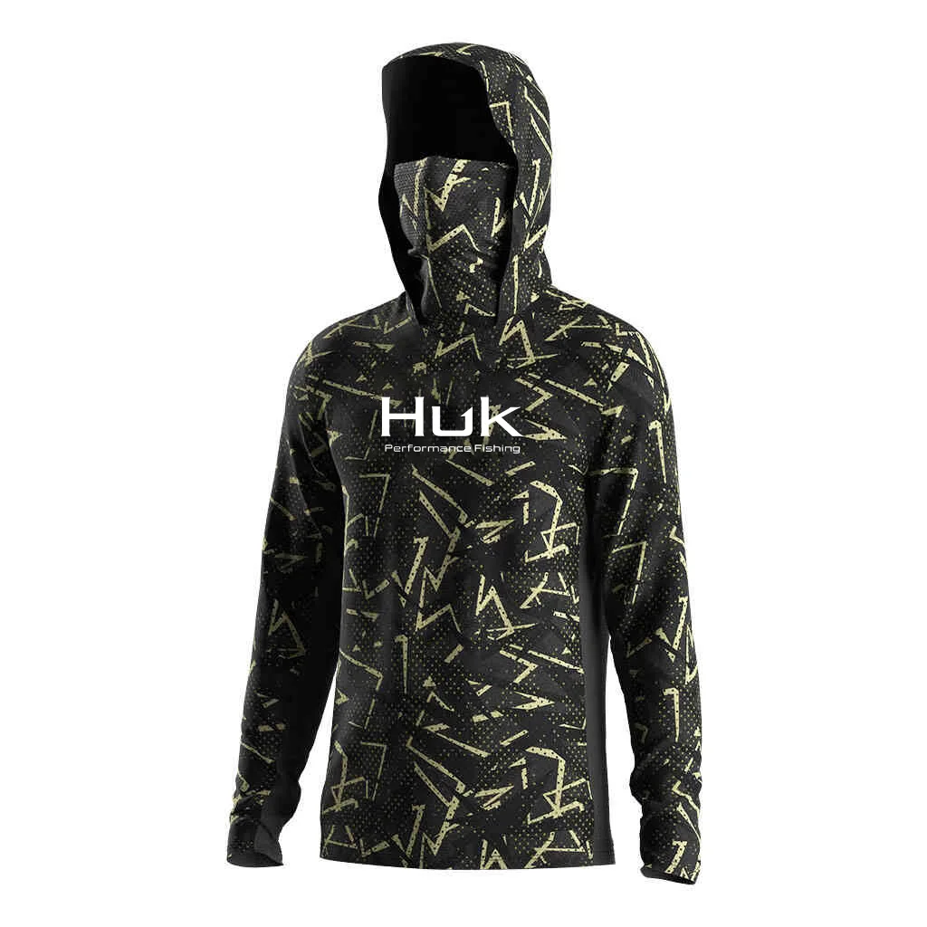 Camisa de pesca moletom com capuz para pesca uv roupas com capuz camisa de pesca roupas masculinas com capuz topo azul-verde