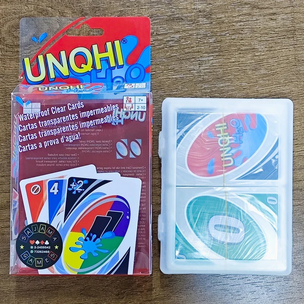 108 pz Raccolta Giochi Da Tavolo UNQHI H2O Gioco di Carte Impermeabile A Prova di Pressione di Plastica PVC Trasparente Giocattoli Per Bambini Carte Da Gioco