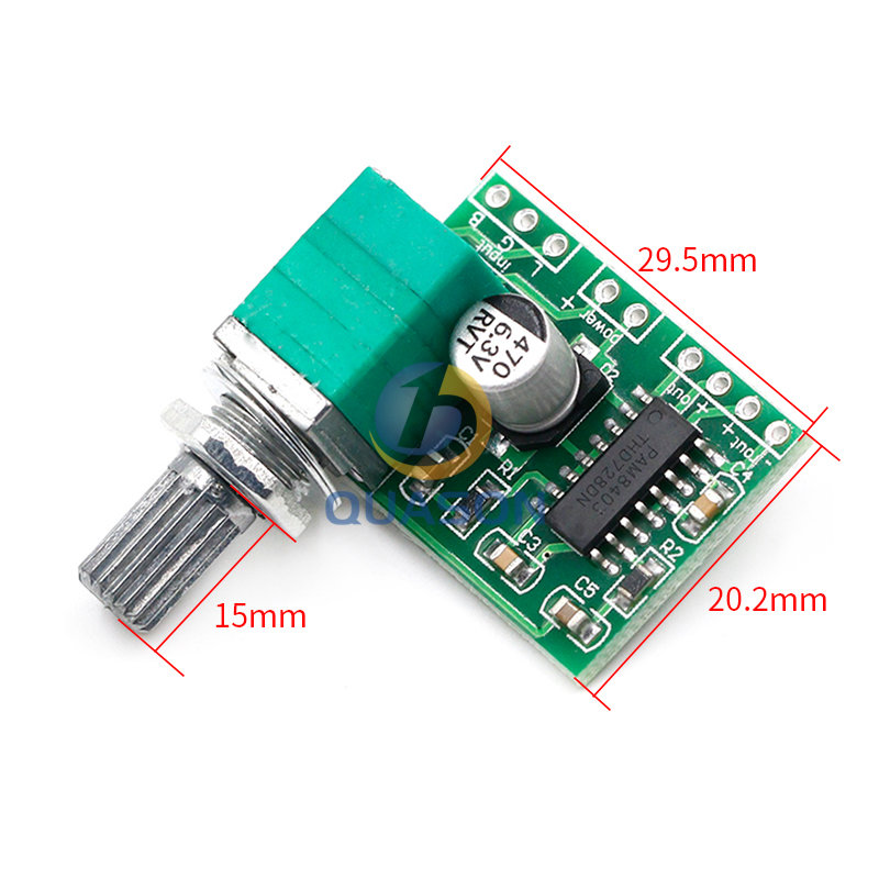 PAM8403 5V Bộ Khuếch Đại Âm Thanh Ban 2 3W W Điều Khiển Âm Lượng Nguồn USB