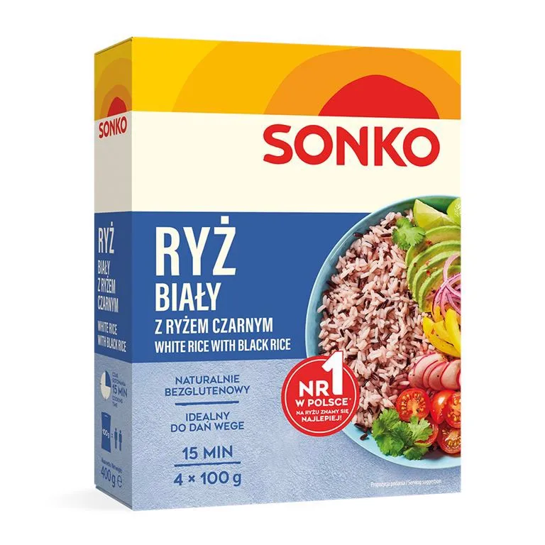 Sonko Ryż biały z ryżem czarnym 400 g