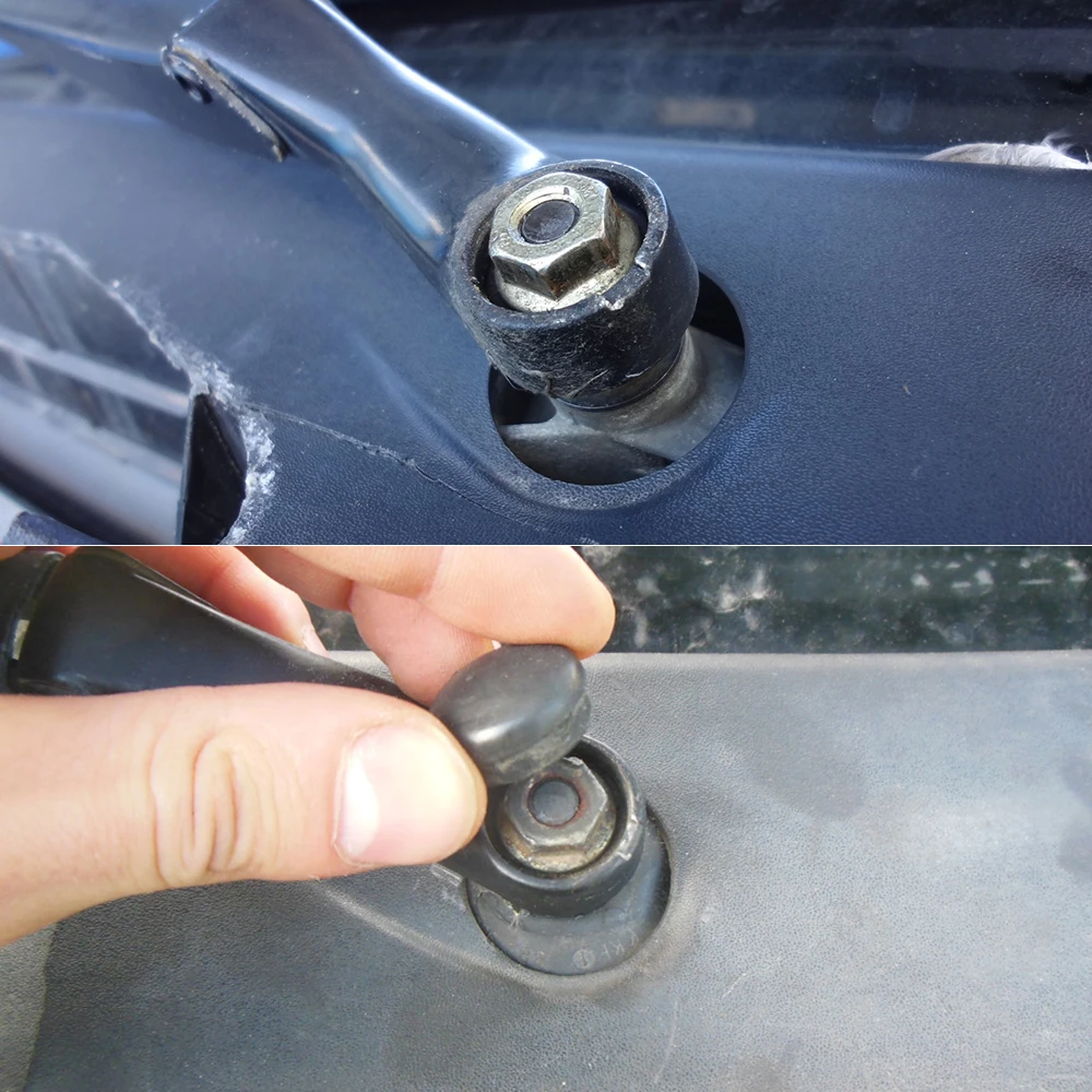 Para Audi A4 B5 B6 B7 B8 B9 1995 - 2019 A8 D3 Q7 4L A6 C4 C5 C6 C7 brazo del limpiaparabrisas delantero del coche tapa de tuerca de tornillo cubierta basculante