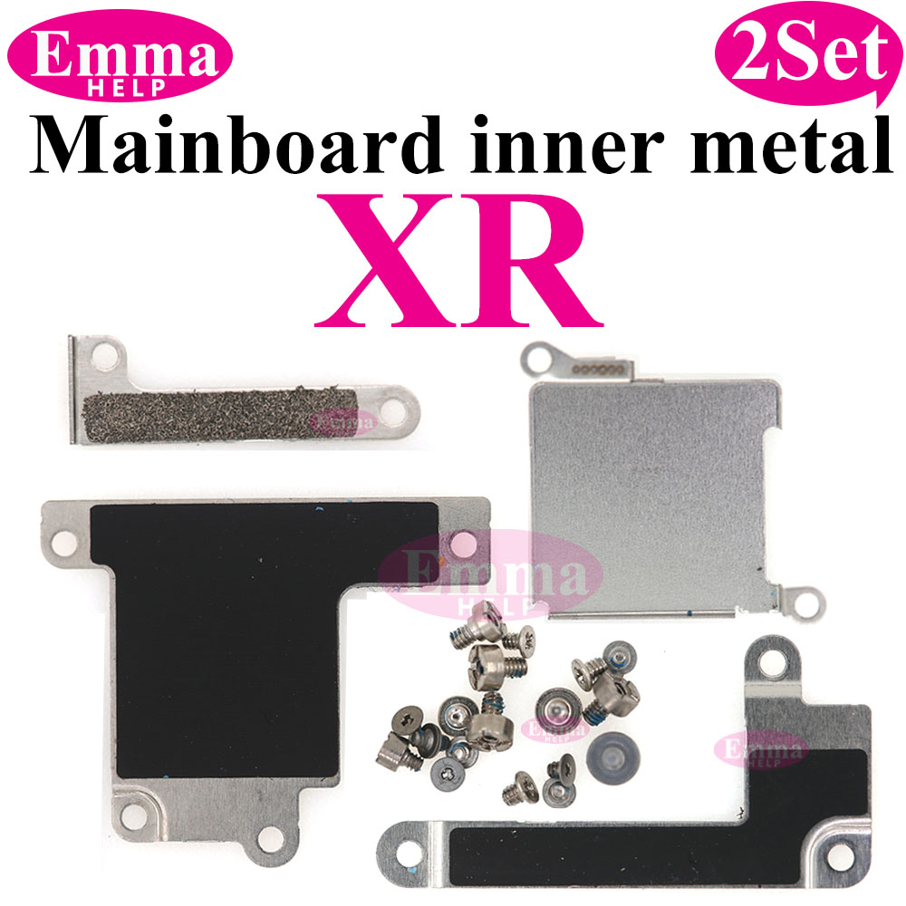 2Set Innere Metall LCD Batterie Abdeckung Platte mit Schrauben Für iPhone 11 12 13 Pro Max XS XR X halterung Halter Clip Schraube Teile