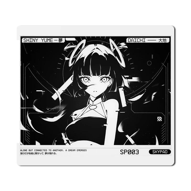 Skypad SORA Стеклянный игровой коврик для мыши YUME Гладкая матовая поверхность Настольный коврик Закаленное обновление FPS Офисные игровые аксессуары на заказ
