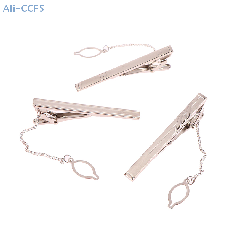 Silver Color Necktie Pin Tie Clip For Men Gentleman Ties Bar Tie Pin For Men's Accessories 1Pcs