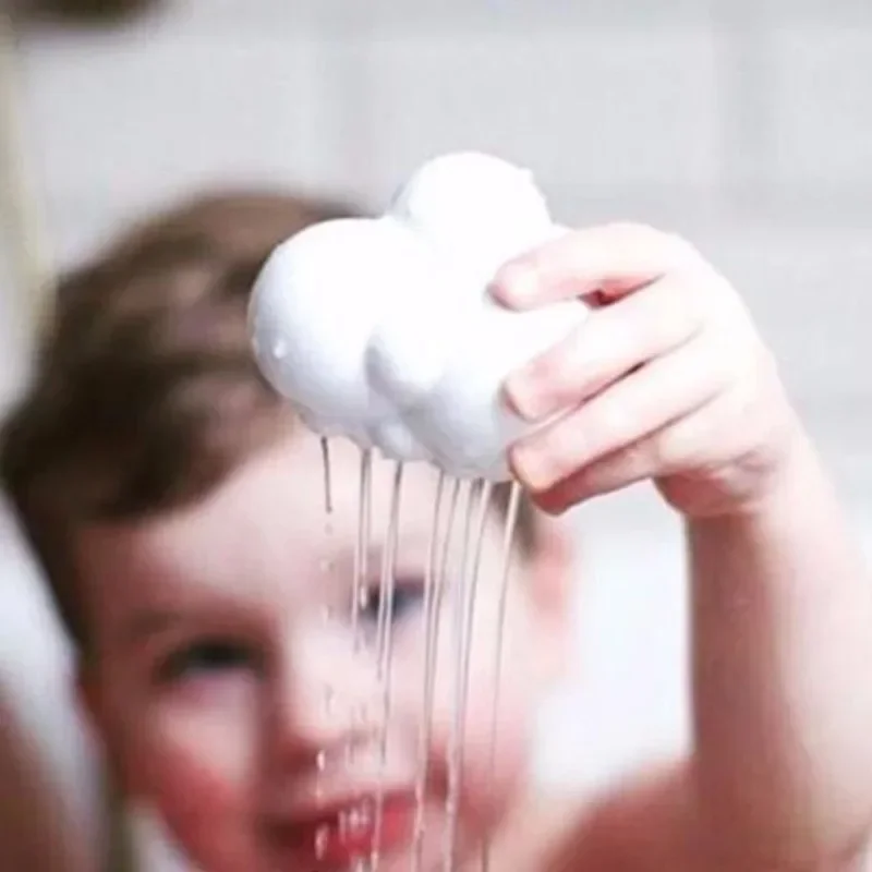 Cloud Shape Baby Bath Toys For Children Shower Sprinkler Minimalist Design Accessories