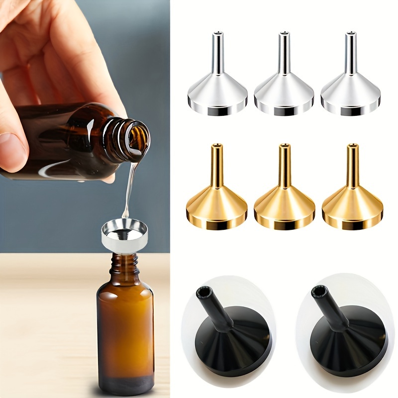 1/3/5pcs Refillable Perfume Bottle Funnel, Mini Perfume Travel Bottle Refillable, Bottom Fill Perfume Dispenser