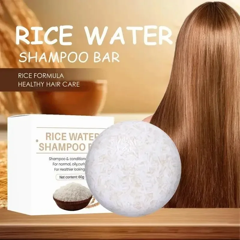 1/2/3pcs Biologische Rijst Shampoo Zeep Bar Reinigt Olie Gratis Conditioning Zeep Rijst Water Eiwit voedende Haargroei Zeep Bar