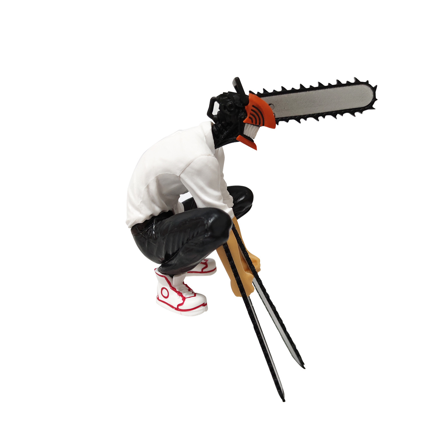 นั่ง Chainsaw รูปบะหมี่กึ่งสําเร็จรูป Chainsaw Man เลือดปีศาจ Pawa ทิวทัศน์รูปเครื่องประดับ,อะนิเมะชุดเครื่องประดับ