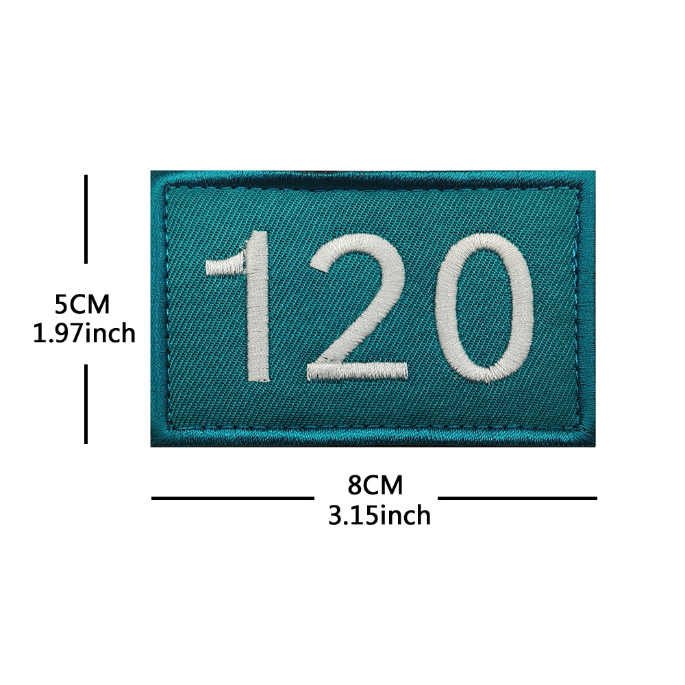 Spel nummer 388 007 230 067 456 001 Geborduurde armband Klittenband Tactische Badge Rugzak Patch Kleding patch