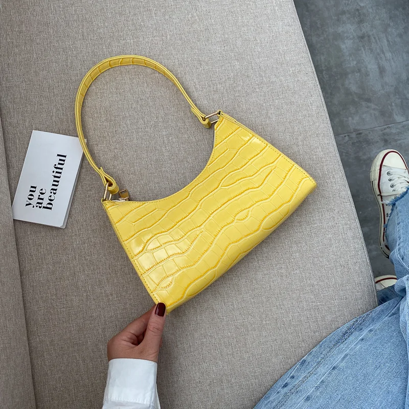 Yogodlns อินเทรนด์ Quilted Flap กระเป๋าผู้หญิงแบรนด์หนาโซ่ไหล่กระเป๋า Quilted Texture กระเป๋าสี่เหลี่ยมเล็ก Underarm Bag sac