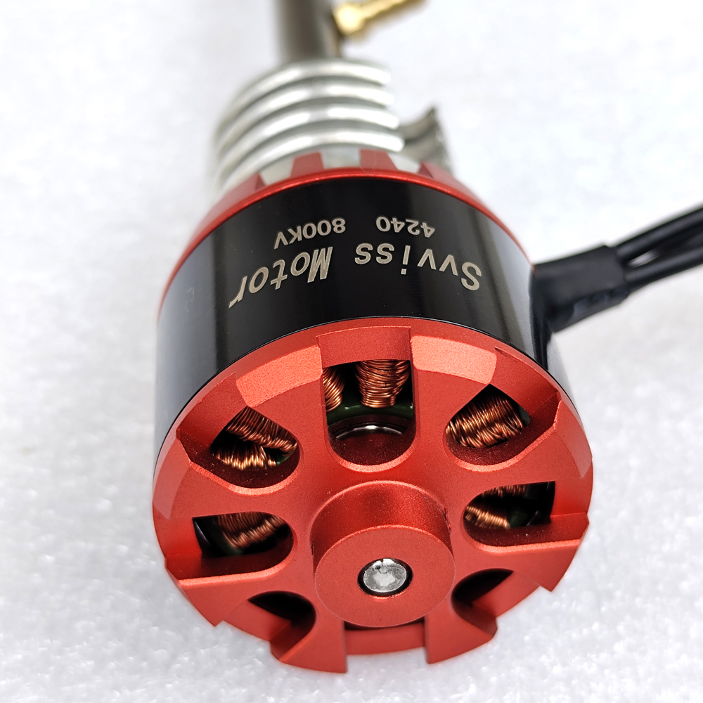 Arbre de pilote de moteur sans balais 4240 kv800, longue course de 210mm, moteur hors-bord de bateau, pièces de rechange