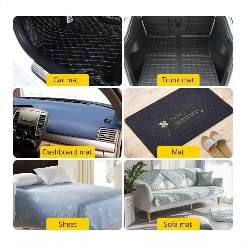 Double Faced Adhesive Patch Car Carpet Fixing Stickers Home Office Foot Mats Carpets Anti Skid Grip Nylon Tape Hook And Loop Pad