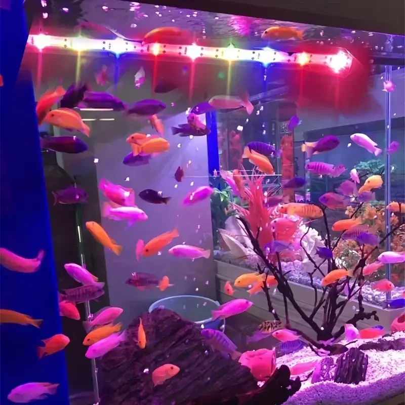 Multi-color 17-47cm Aquarium LED Lighting Submersible Mood Lamp USB Waterproof Fish Tank Decorative Plant Grow Light Accessories
