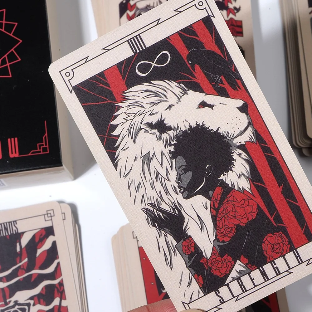 New Lost Hollow Tarot Deck with 80 Major and Minor 78 Card Pocket Size Deck Fortune Telling Game Divination Tools Zodiac Element