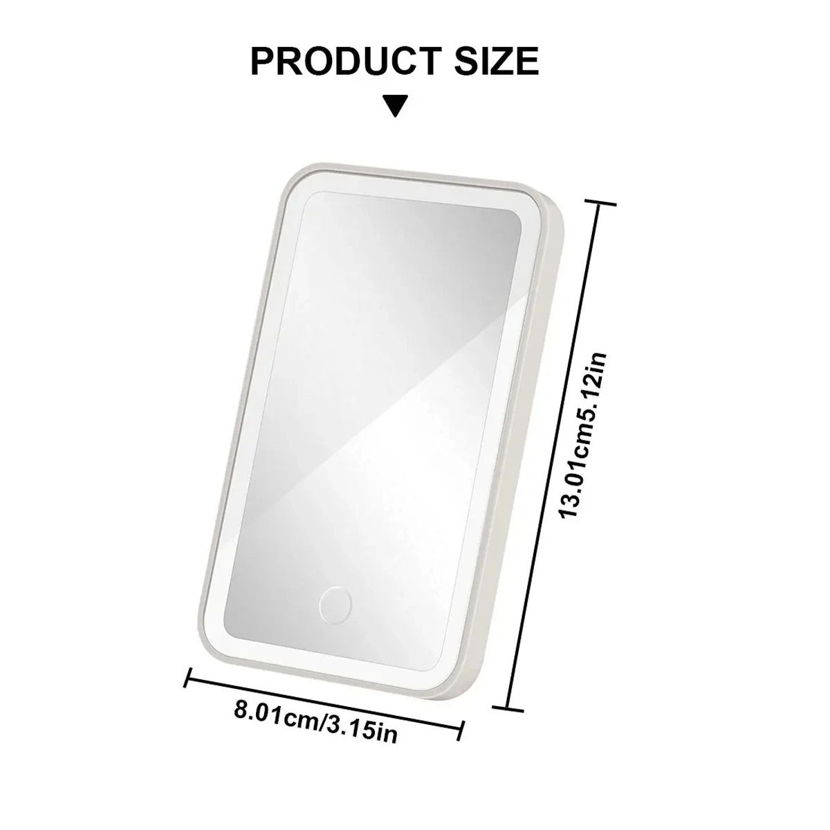 ミニカーインテリア化粧鏡サンバイザープレート LED ミラー女の子女性充電式補助光ユニバーサルバニティミラー