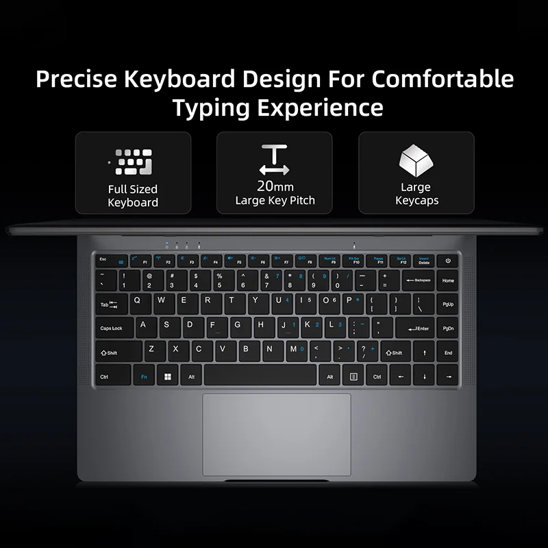 BMAX-S14 Pro Laptop Intel N5000, 8GB de RAM, SSD 256GB, CPU, 1920*1080, 14 Polegada, Windows 11, notebook duplo, WiFi, USB, PC