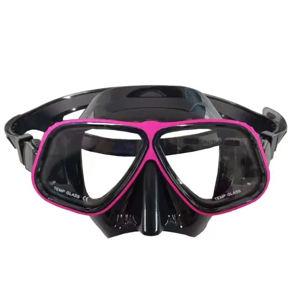 Gafas de buceo para hombres y mujeres adultos con montura grande, máscaras de buceo, snorkel libre, gafas de buceo para miopía, tratamiento antivaho