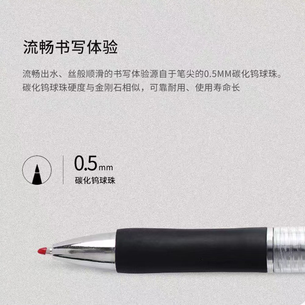 13Pcs Set Ballpen Retractable Gel Pens Black Red Blue Ink 0.5mm Ballpoint Replaceable Refills Office School Supplies Stationery