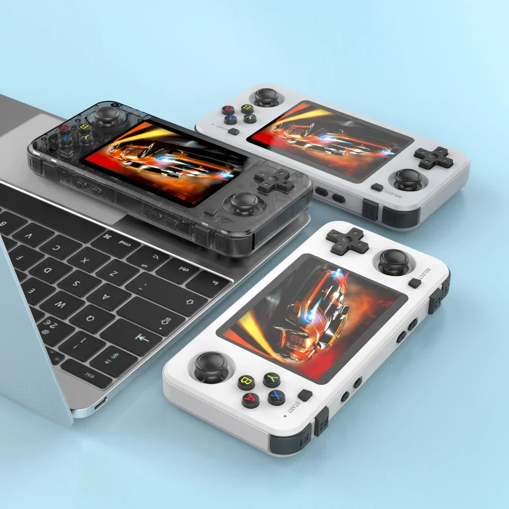 Nuova console portatile retrò R36H Sistema Linux open source Console di gioco classiche Schermo IPS da 3,5 pollici Lettore video portatile 64G 128G