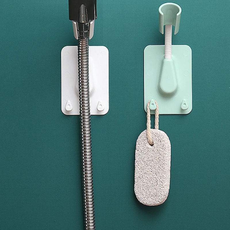 Suporte de cabeça de chuveiro sem soco Criativo Caterpillar Ventosa de silicone Bocal de suspensão Assento fixo removível Acessórios de chuveiro