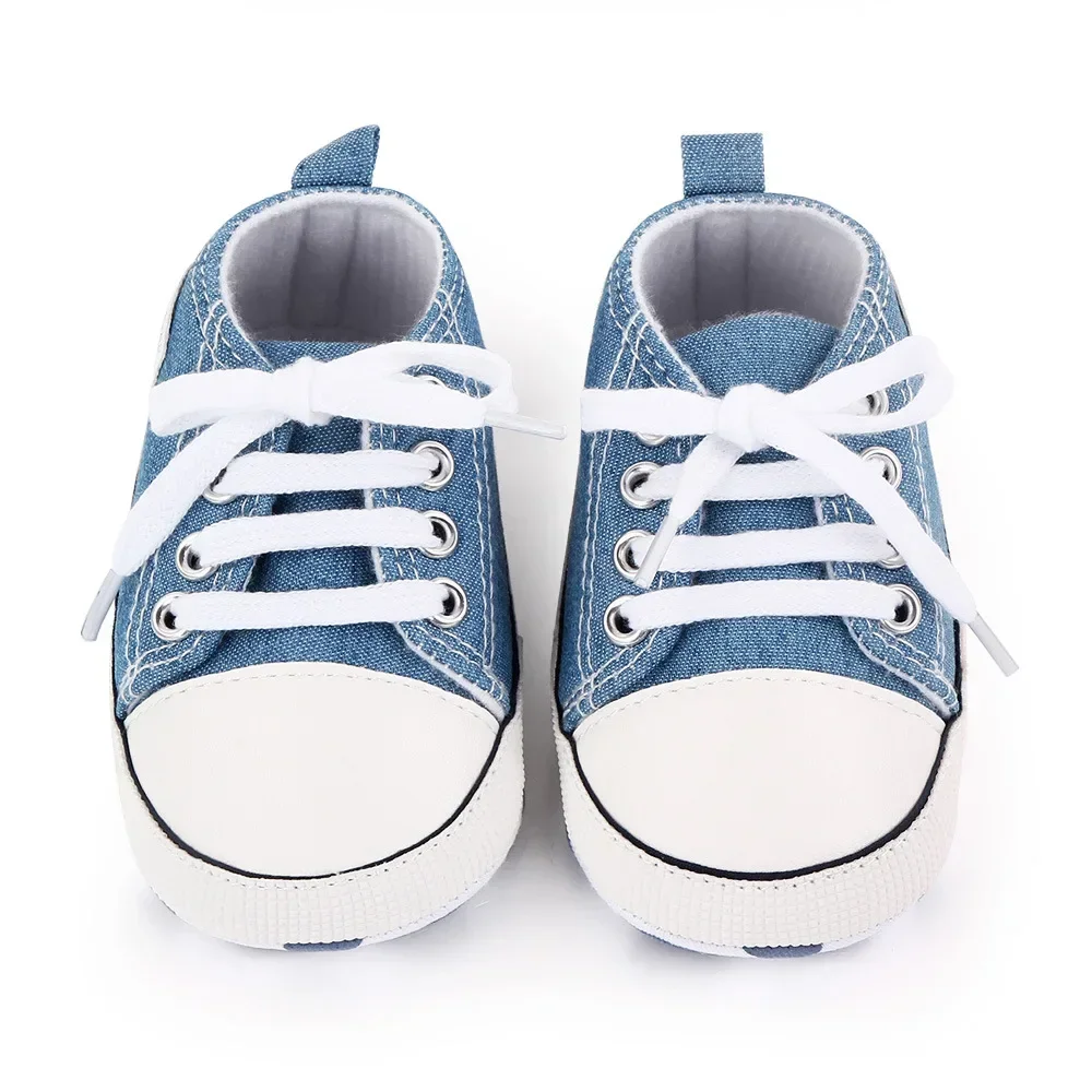 Balo Trẻ Em Giày Sneakers Cổ Điển Sơ Sinh In Hình Ngôi Sao Thể Thao Bé Trai Bé Gái Đầu Tiên Xe Tập Đi Giày Trẻ Sơ Sinh Cho Bé Chống Trượt Cho Bé giày