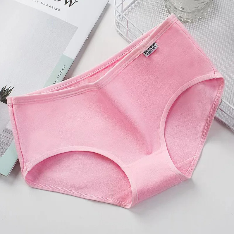 Culottes sexy en coton pour femmes, sous-vêtements anti-favorable, sans couture, confortables, intimes pour filles, lingeries taille basse, 3 pièces