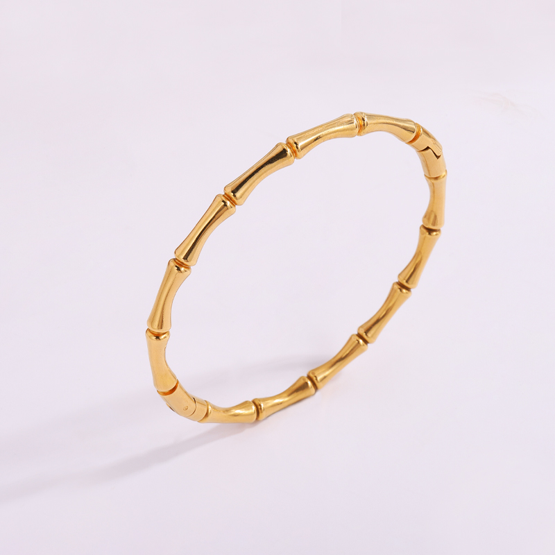 Bracelet en bambou en acier inoxydable pour filles, recherche chaude haut de gamme, nouveau design Ins, bracelet polyvalent, 1PC