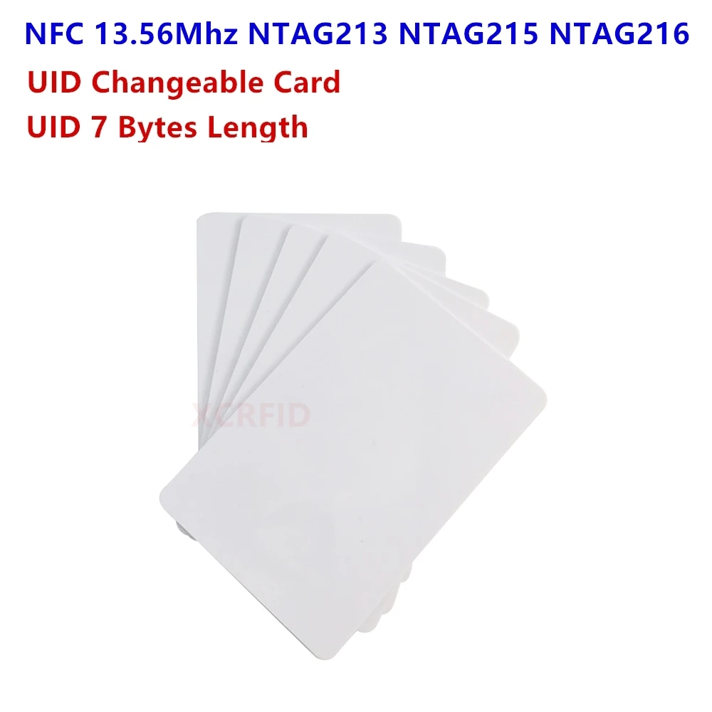 Etiquetas NFC de 13,56 Mhz para tarjeta inteligente Ntag215 Ntag213 Ntag216 UID copia cambiable clon respaldo duplicado
