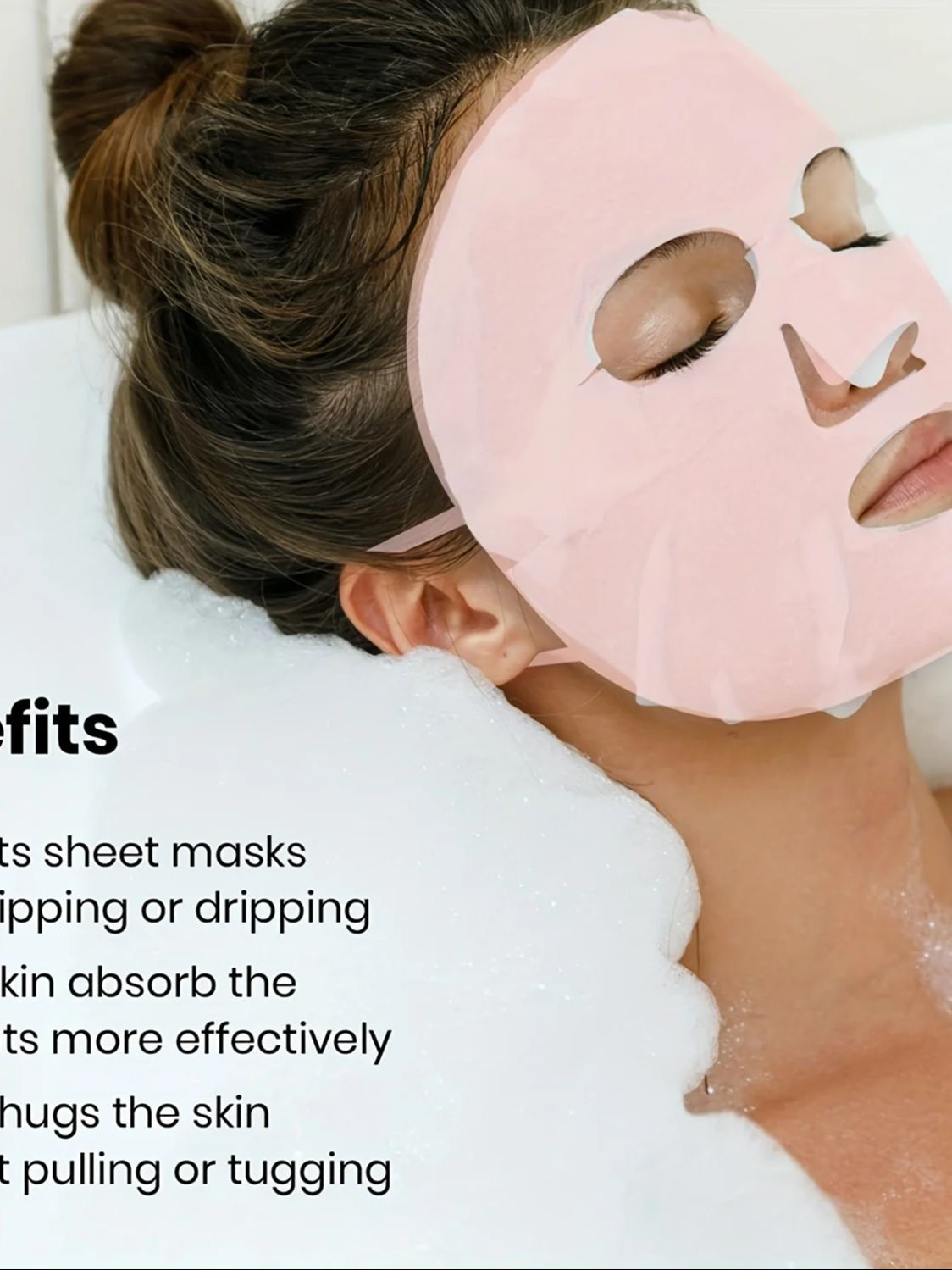 Maschera facciale in silicone 3D 1PC per idratazione riutilizzabile, evaporazione anti-acqua, strumenti per la cura della pelle per le donne