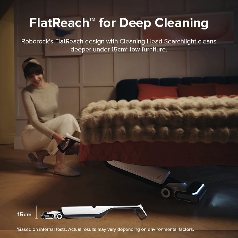 Roborock Flexi PRO Combo/ Flexi Pro пылесос для сухой и влажной уборки, 17000 Па Всасывание Самоочистка и самосушка App Control