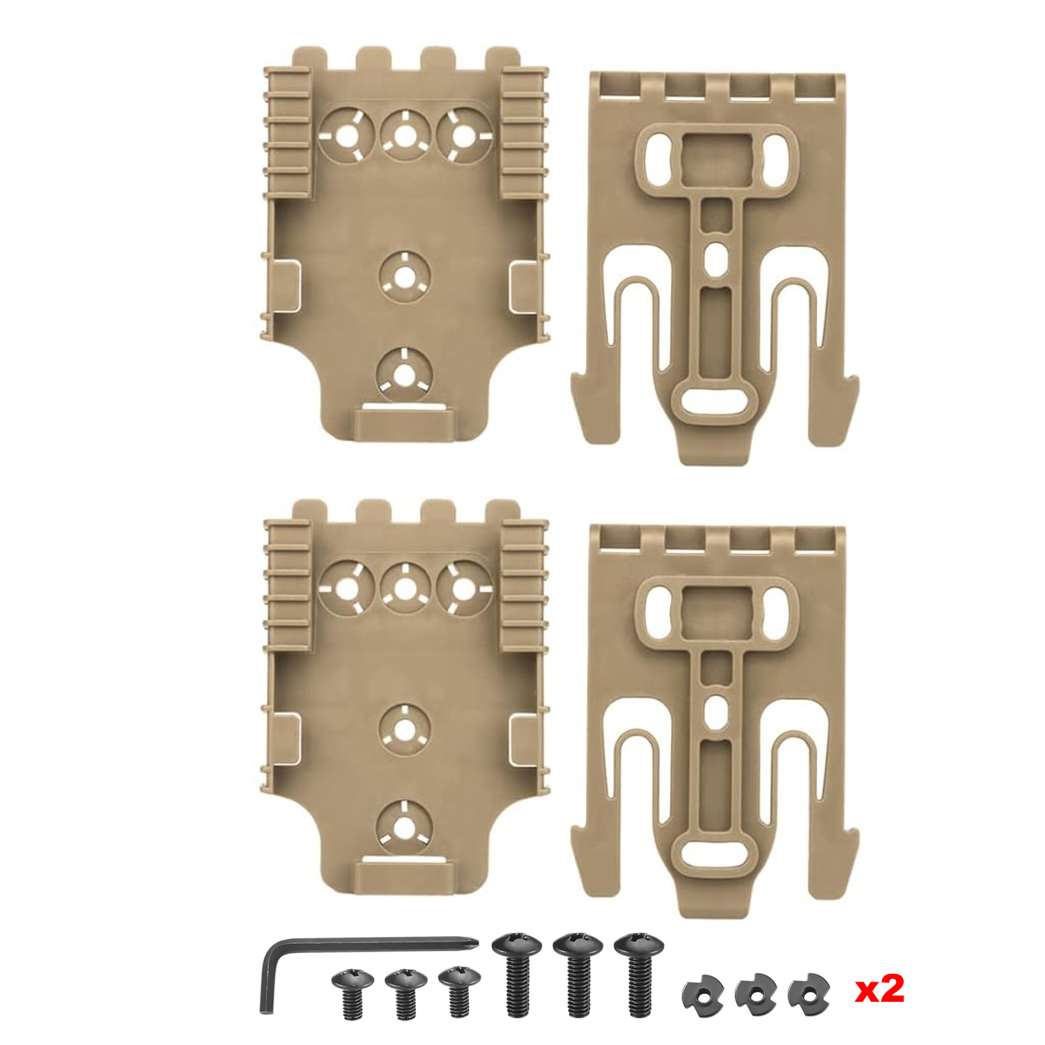 Tactical Locking System QLS 19 22 Kit Pistol Holster Belt Adapter Gun Quick Receiver&Fork Hunting Shooting Training Airsoft Gear