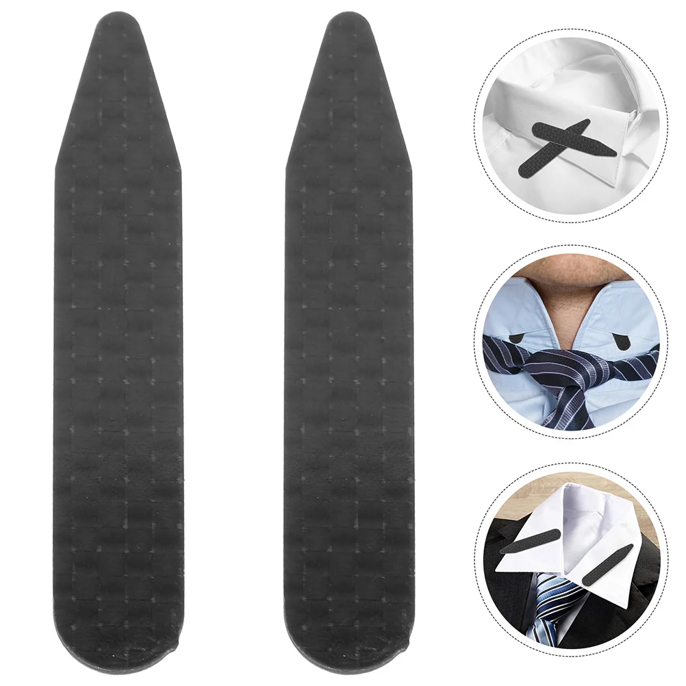 Col en Fiber de carbone pour hommes, Support de chemise, robe sans courbure, vêtements de cérémonie, accessoire de costume