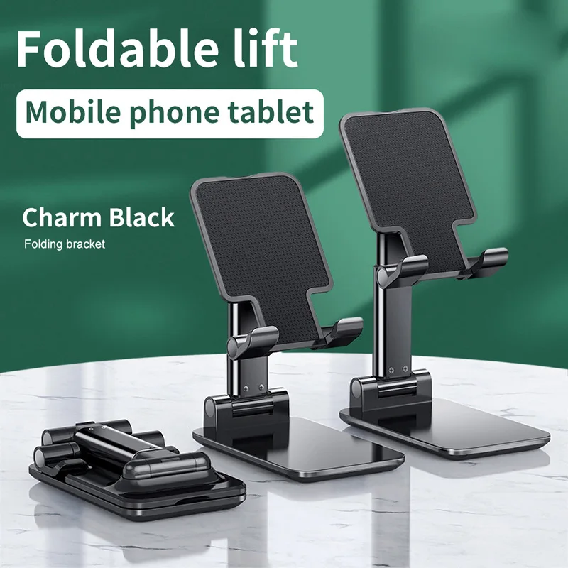 Supporto per telefono cellulare da tavolo pieghevole in ABS per iPad iPhone 16 15 Supporto per smartphone Supporto per tablet da scrivania per telefono cellulare Supporto portatile
