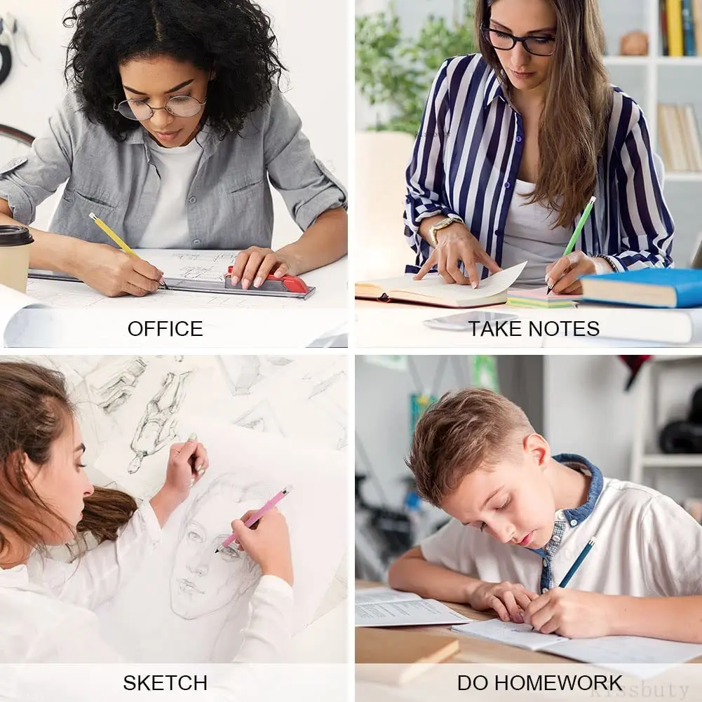 6/12/18pcs Inktloos Potlood, Forever Potlood Herbruikbare Eeuwige Onbeperkt Potlood Schrijven Tekening Studenten Kantoor Schoolbenodigdheden