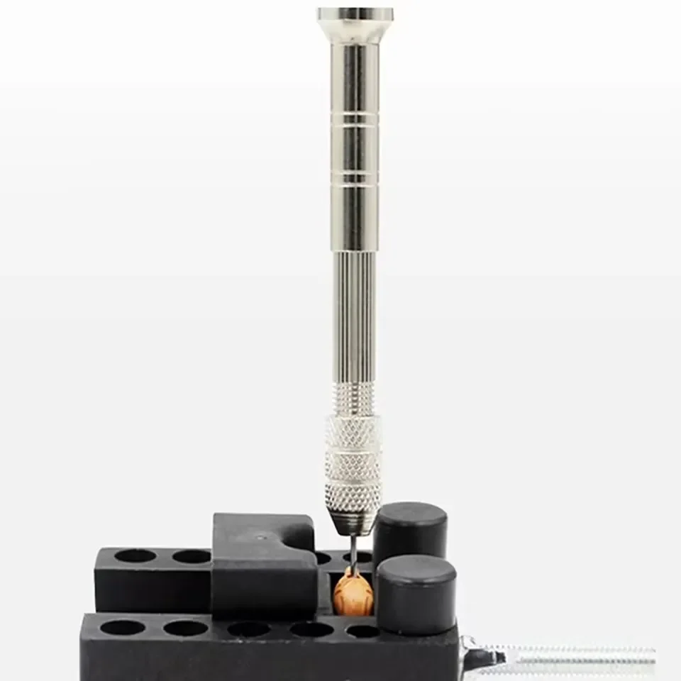 Mini taladro Manual de 0,8-3,0mm, herramientas de carpintería, herramienta rotativa de perforación, broca helicoidal Manual, pasador de relojero, herramientas de reparación de relojes