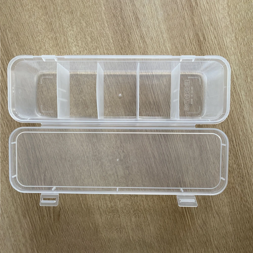 Accesorios de plástico para el cabello, caja de clasificación de joyas, caja de almacenamiento de cinco compartimentos, artículos diversos de escritorio, almacenamiento de cables de datos, 1 ud.