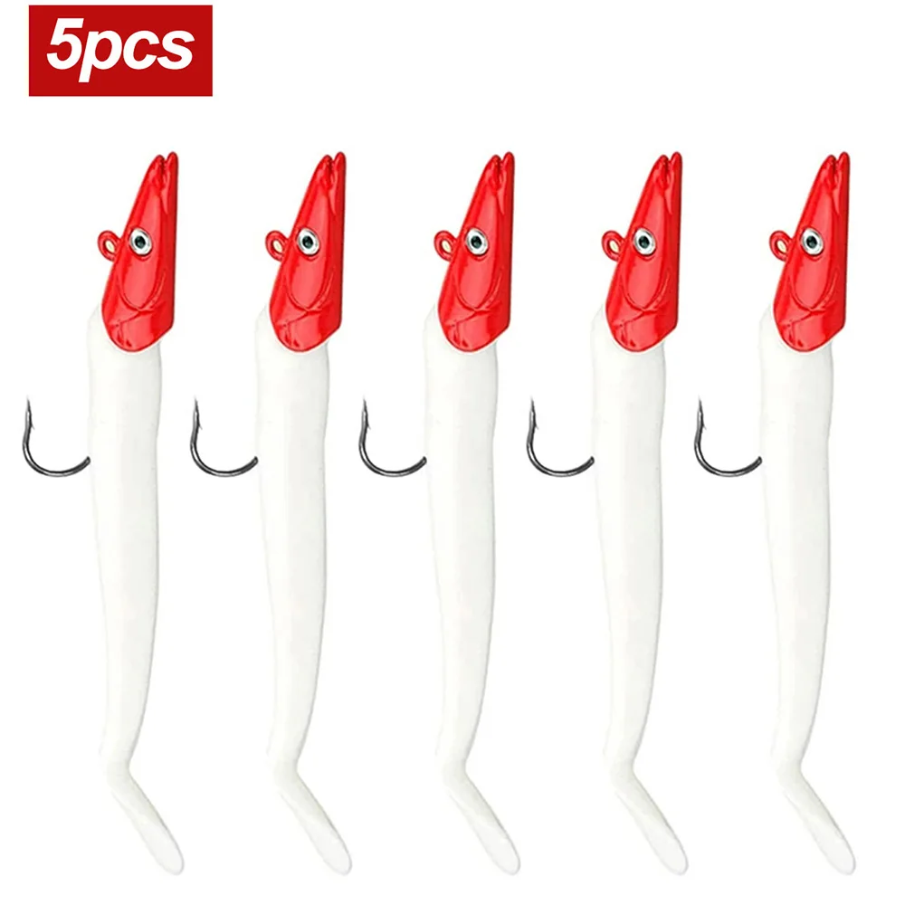 Señuelo de pesca suave, cebo Artificial Wobblers con cuchara, aparejos de pesca, 10g/11cm, 5 uds.