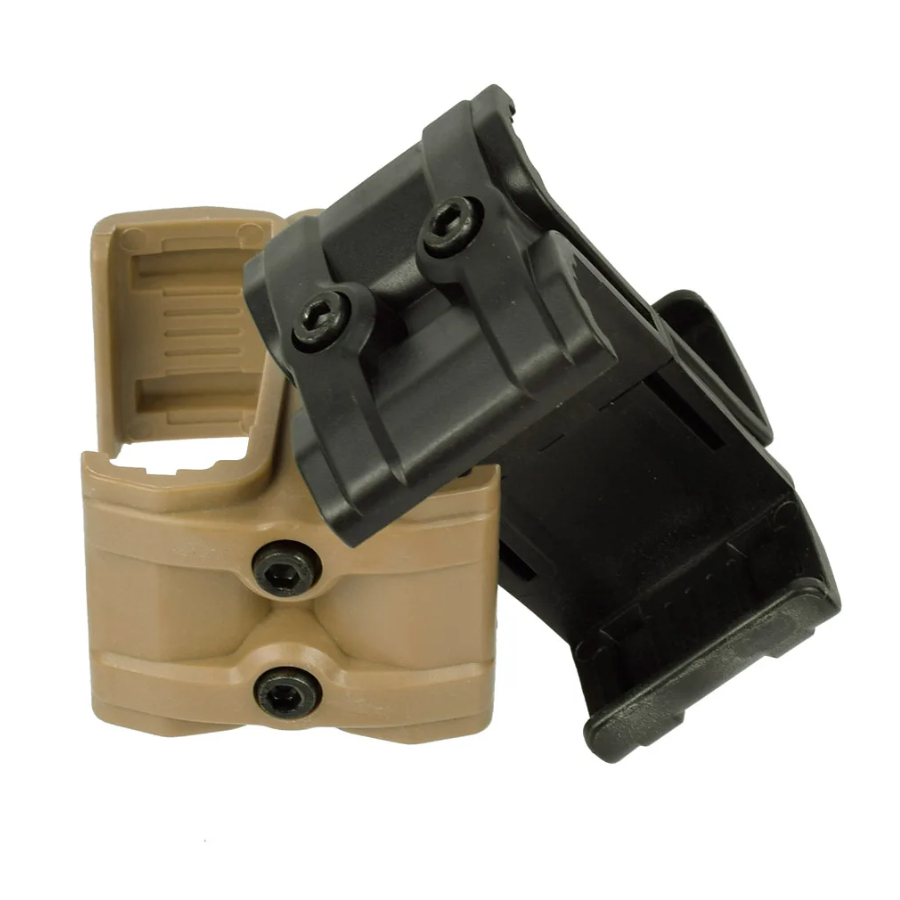 Yan-Dual Magazine Acoplador para Caça ao Ar Livre Gear, Multifunções, Poliéster Clip Pouch, Link Paralelo, Clamp, AR15, M4, MAG59