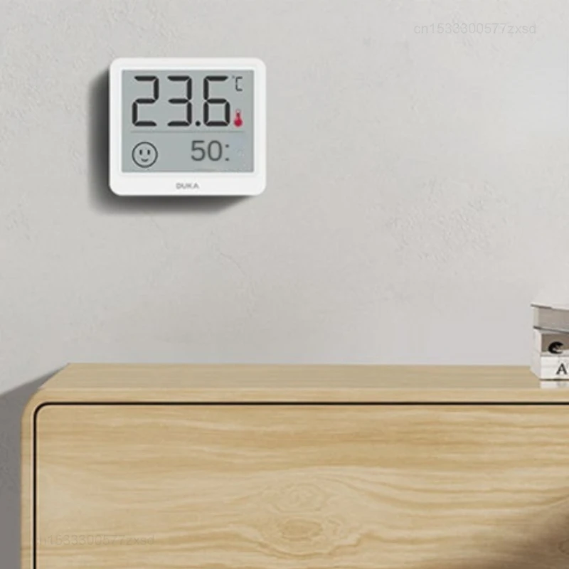 Xiaomi Duka Electronic Thermometer Hygrometer Weather Station High Precision with Table Clock Function Mini Thermometer LCD Tool