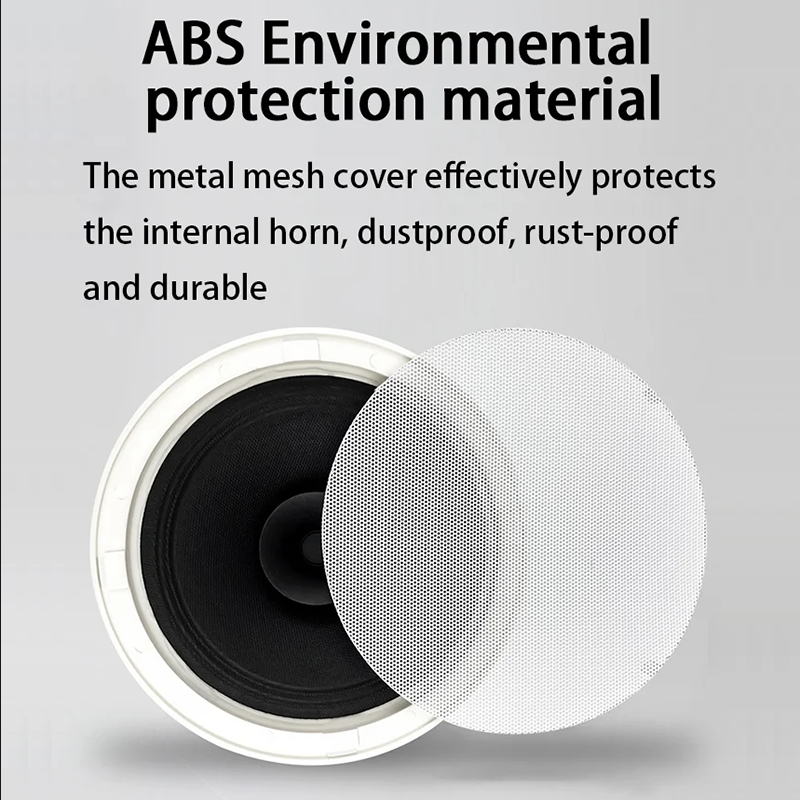 6Inch 15W Vochtbestendige Plafondluidspreker Gebouwd In Digitale Klasse D Versterker Bluetooth-Compatibele Actieve Luidspreker Voor Audio Binnenshuis