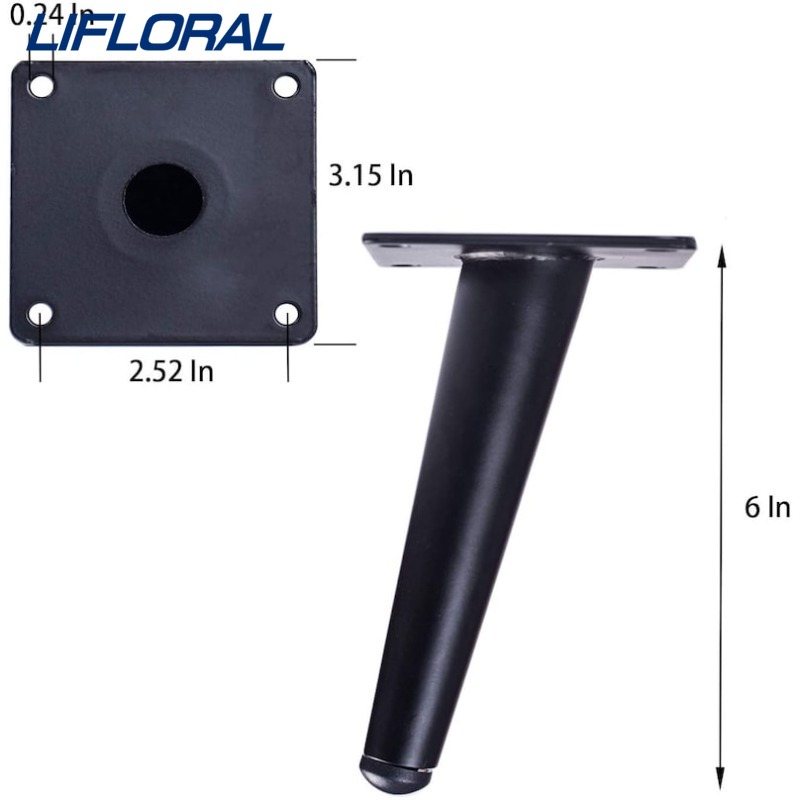 1Pcs 10/12/15cm Neue Möbel Beine Kaffee Tisch Beine Schwarz Goldene Metall Hause DIY Projekte Sofa Bein TV Schrank Bein Stuhl Bein
