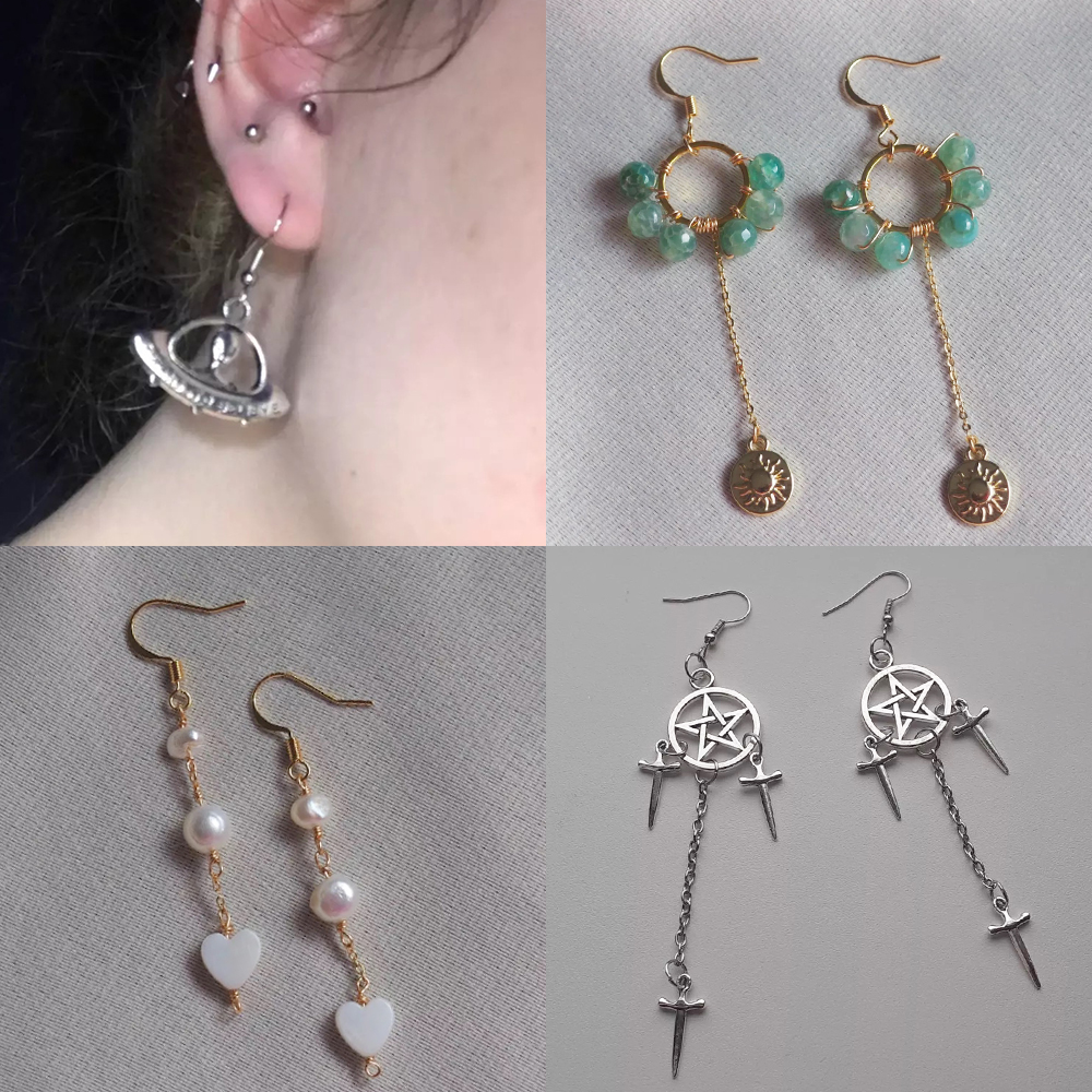 20 50 個ステンレス鋼のイヤリング所見低刺激性フックイヤーワイヤージュエリー作成用品 DIY イヤリングを自分で作る