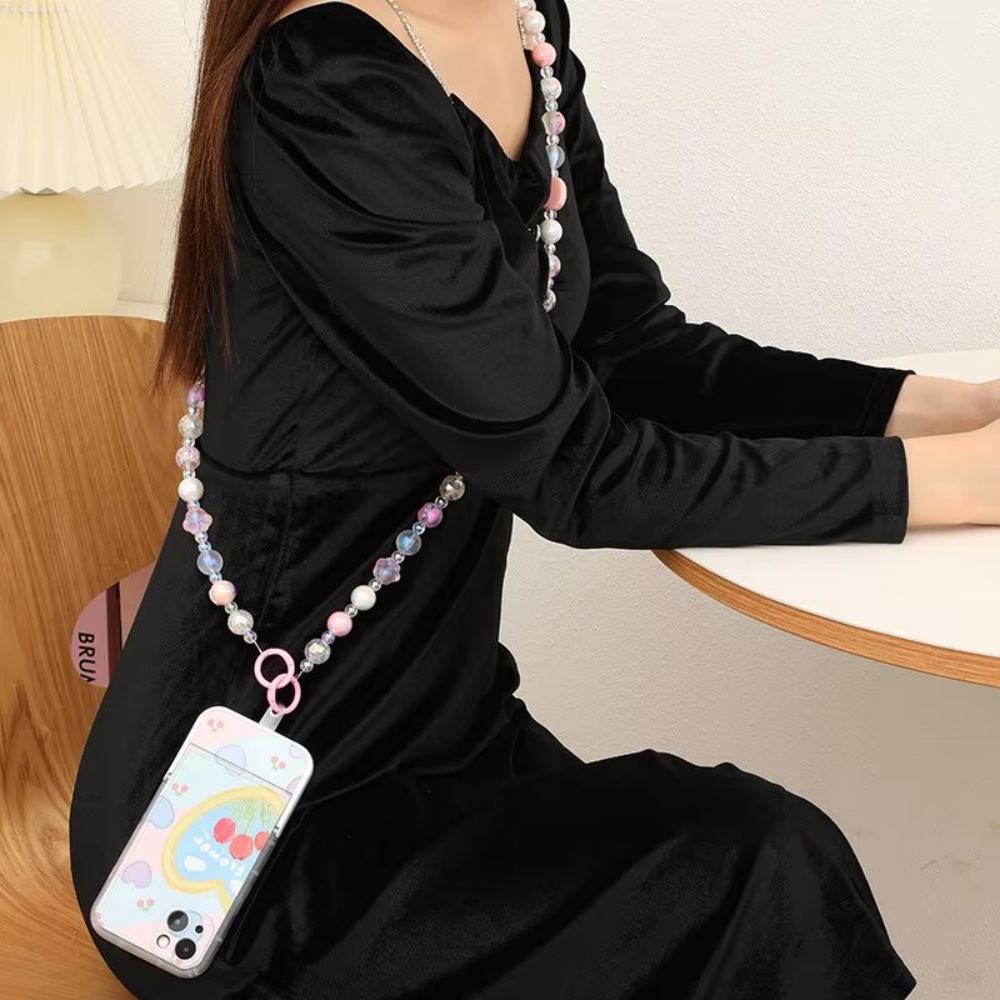 Łańcuszek zapobiegający zgubieniu Łańcuszek do telefonu Łańcuszek bez klipsa na plecach Wiszący pasek Łańcuszek do torby Ozdoba Łańcuszek Crossbody Zroszony Smycz Akcesoria