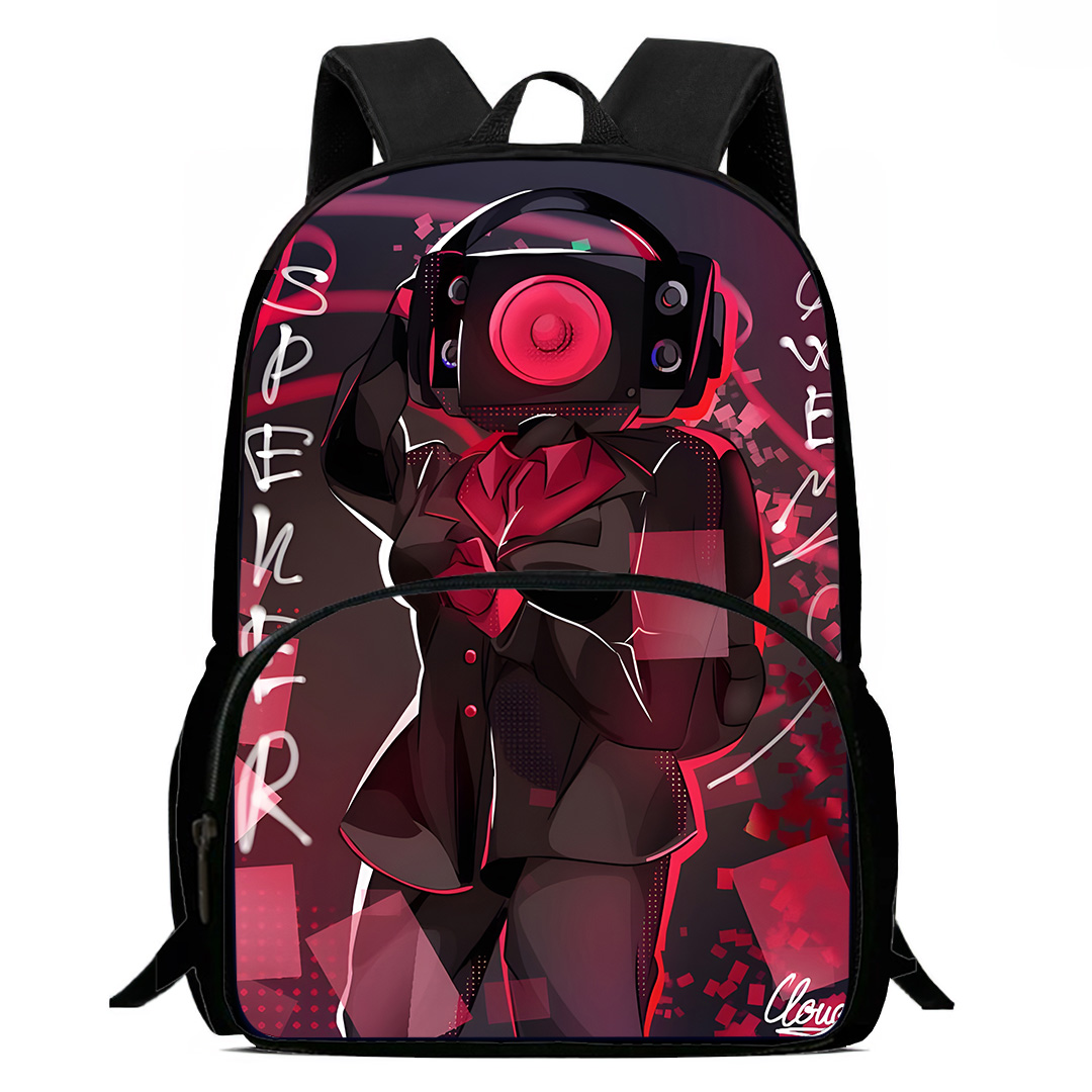 Kinderrucksäcke Jungen und Mädchen Student Geburtstagsgeschenk Kind Skibidi Toilette Schultaschen Große Kapazität Camping Langlebiger Rucksack