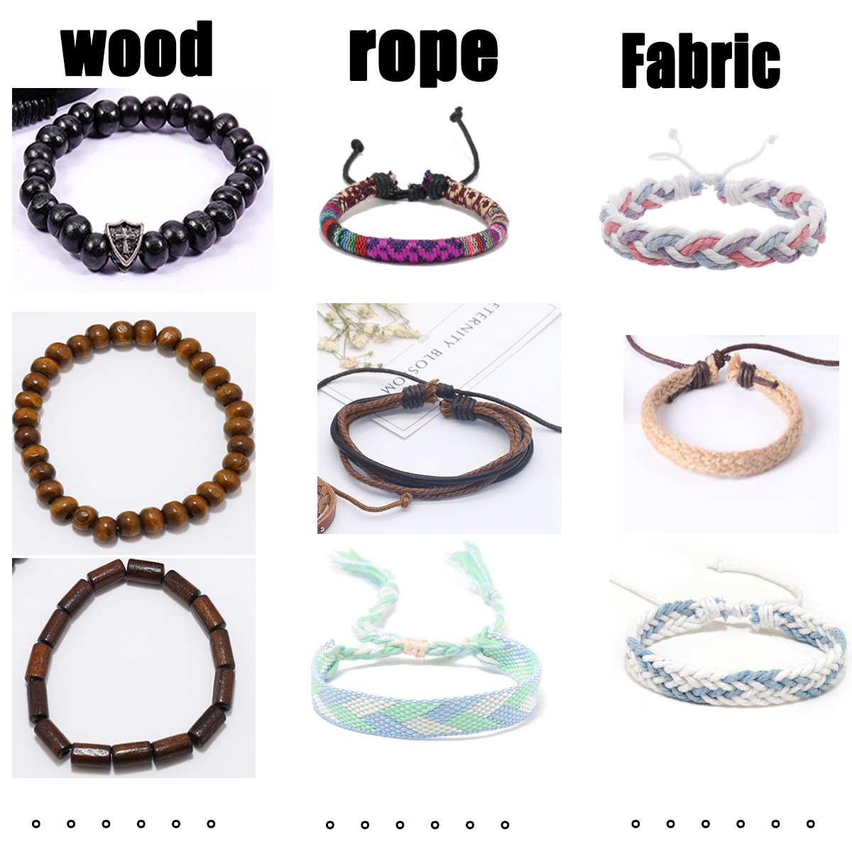 10 correas, cuerda, pulsera de cuero de estilo aleatorio para hombres y mujeres, regalo festivo clásico para mujeres (incluido pero no limitado a la imagen)