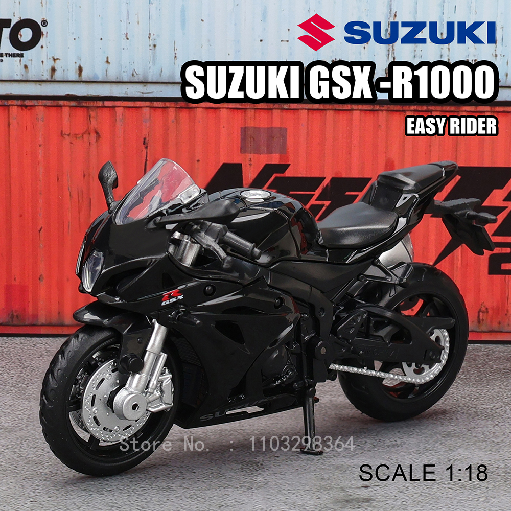 MSZ 1:18 Suzuki GSX-R1000 YAMAHA YZF-R1 klasyczny motocykl statyczny Model odlew ze stopu samochodzik zabawkowy prezenty